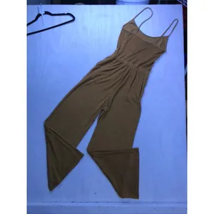 OFFLINE by Aerie Jumpsuit Women XS Brown Terry Cloth Wide Leg Loungewear thumbnail 14