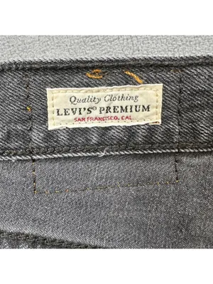 Levis 501 Original Black Cut Off Denim Jean Shorts Womens 24 High Rise Raw Hem thumbnail 11