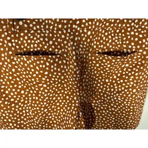 Ann Taylor LOFT Outlet Womens Rust Brown White Polka Dot Cotton Shorts Size 8‎ thumbnail 7