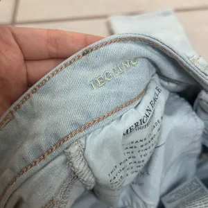 American Eagle Women Super Stretch Light Blue Denim Ripped Jegging jeans size 4‎ thumbnail 11