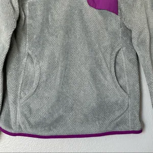 Patagonia Re-Tool Snap-T Pullover Polartec Thermal Pro Gray/Pink Size Small thumbnail 4