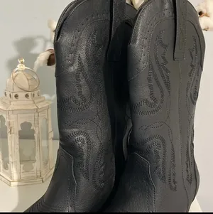 True Craft Cowboy Western Black Boots New thumbnail 4
