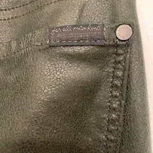 7 for all Mankind Green Stretchy Skinny Ankle 5 pocket Jeans thumbnail 5