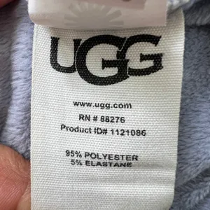 UGG Women's Velour Pullover Hoodie Periwinkle Blue Drawstring Large Lounge‎ Soft thumbnail 4