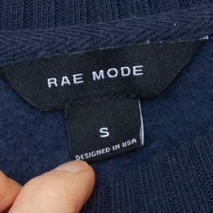 Rae Mode Womens Pullover Crewneck Sweatshirt‎ Size S Blue Neutral Cozy Staple thumbnail 4