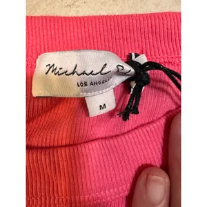 Michael Stars Wren Ruched Midi Dress Flamingo Pink Ultra Rib Sleeveless NWT M thumbnail 4