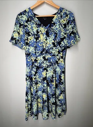 Talbots Autumn Wedding Guest Dress Fall Floral Cocktail Special Occasion thumbnail 1