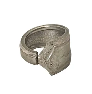 Vintage silver spoon ring thumbnail 6