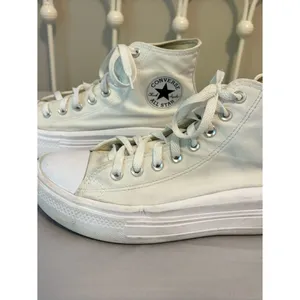 Converse Chuck Taylor Move Platform High Top Sneakers White Women’s 9 thumbnail 4