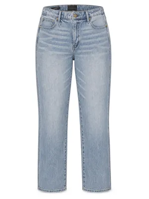 White House Black Market Curvy Straight Jeans Women 10 Light Wash thumbnail 2