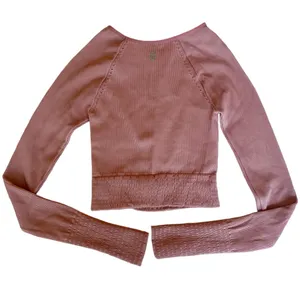 Free People Movement Baby Pink Cut It Out Long Sleeve Active Workout Top XS/S thumbnail 5