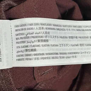 Abercrombie & Fitch 90s Straight Ultra High Rise Vegan Leather Pants 26/2 XS thumbnail 4