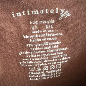 Intimately Free People Seamless Bodysuit Top Brown Short Sleeve‎ M/L thumbnail 3