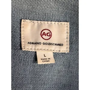 AG Adriano Goldschmied Denim Jacket Blue Fitted Stretch Size Large‎ Elevated thumbnail 5