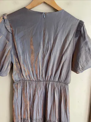 Jessakae Francis Metallic Flute Midi Dress thumbnail 10