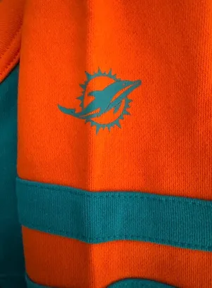 NWT NFL Miami Dolphins Stadium Full-Zip Youth Hoodie Large 14/16 $50 MSRP thumbnail 9