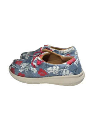 Ariat x Western Aloha Floral Canvas slip on Sneakers floral Hawaiian 8 casual thumbnail 2