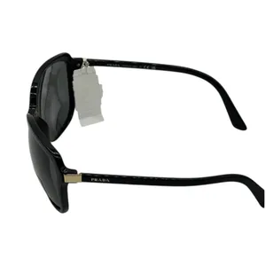 NWT Prada Classic Black with Gold Accents Sunglasses & Case 100% UV Protection thumbnail 5