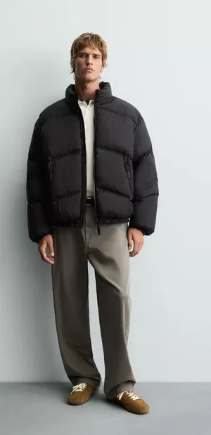 Zara Technical Puffer Jacket thumbnail 1