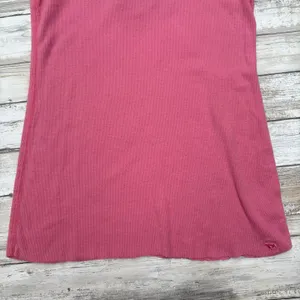 Y2K Abercrombie & Fitch Lace Tank Top Camisole Sz M Pink Stretch Ribbed Coquette thumbnail 4