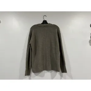 Lululemon Merino Wool-Blend Ribbed Crewneck Sweater Heathered Nomad Sz 8 thumbnail 3