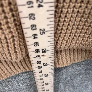 Michael‎ Kors Waffle Knit Thermal Sweater Brown Large thumbnail 10