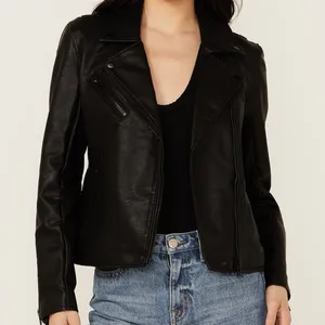 BlankNYC Faux Leather Moto Jacket in Black thumbnail 1