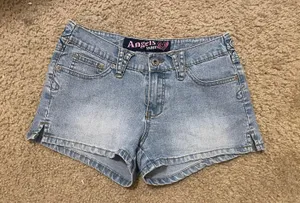 Angels Jean Shorts Blue Size 26 thumbnail 1