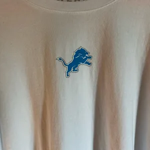 Detroit Lions Wear White Long Sleeve Shirt with Blue Graphics thumbnail 3