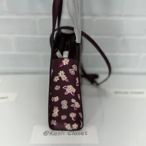 Kate Spade Deep Berry Floral Satchel thumbnail 4