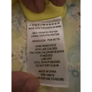 LOST + WANDER Sunbloom Eyelet Floral Maxi XS Dress Yellow + Free Necklace thumbnail 11