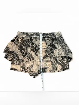 Roommates Y2K Beige & Black Floral & Paisley Print Skort Sz S thumbnail 5