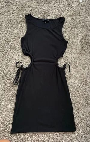 Black Mini Cut Out Dress thumbnail 1