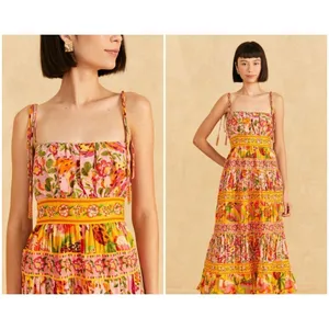 💕FARM RIO💕 Mixed Fruits Paradise Midi Dress ~ Small S NWT thumbnail 3