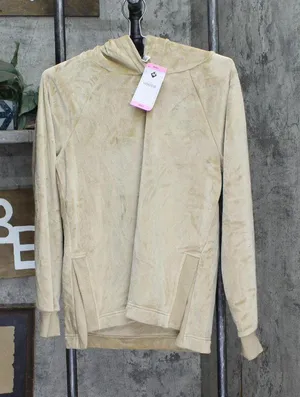 NWT Members Mark Womens Plus Pullover Sweatshirt Hoodie F12922G657 S Brown thumbnail 1