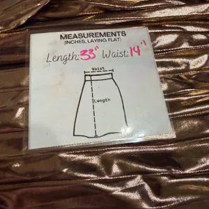 Skies Are Blue Bronze Metallic Pleated Maxi Skirt Medium S3988ST New With Tags thumbnail 7