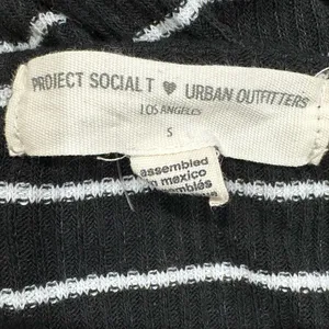 Urban Outfitters Project Social Tee Black White Wrap Tie Women’s Small thumbnail 3