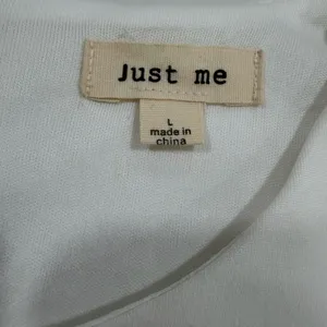Just Me Elegant White Bell Sleeve Dress thumbnail 4