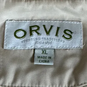 Orvis Dotti Mat Tan Beige Full Zip Utility Jacket Coat XL Fall Cottage Cabin thumbnail 4