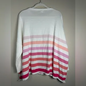 Mersea Catalina Traveler Sweater OS Setting Sun Stripes Oversize Lagenlook thumbnail 10