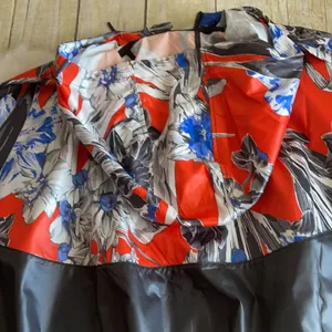 Nike Floral Sportswear Windrunner Black/Red Funnel Neck Jacket NWOT thumbnail 15