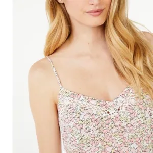 Scoop Ruffle Hem Sleeveless Midi Dress Multi Dainty Floral cottage M 8-10‎ NWT thumbnail 2