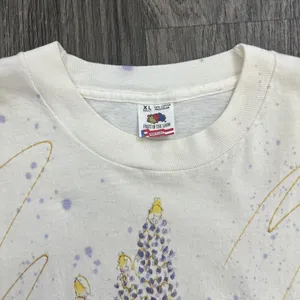Fruit Of The Loom Vintage Single Stitch Floral Short Sleeve T-Shirt Size XL thumbnail 4