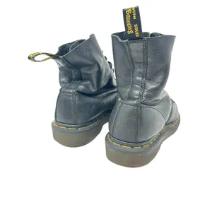 Dr. Martens 1460 Pascal Virginia‎ Soft Leather Boots Black Combat Size US 7 thumbnail 10