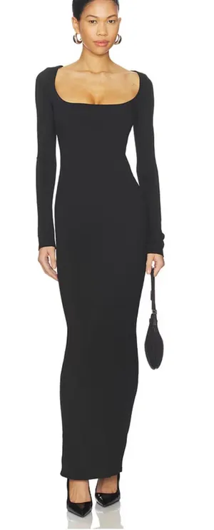Revolve All The Ways Anneliese Maxi Dress in Black size Large NEW $68 thumbnail 1