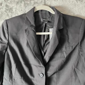 Ann Taylor Black Wool Blend Blazer Jacket Size 8 Petite Office Work Career New‎ thumbnail 2