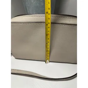 Michael Kors Jet‎ Set Travel Small Crossbody Bag Beige Saffiano Leather thumbnail 12