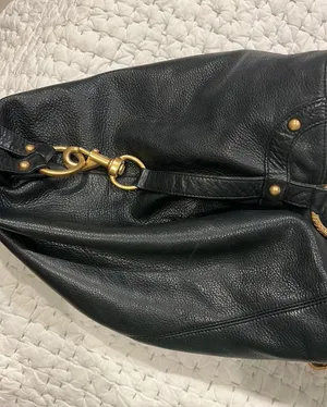 Rebecca Minkoff Black Pebbled Leather Purse thumbnail 1