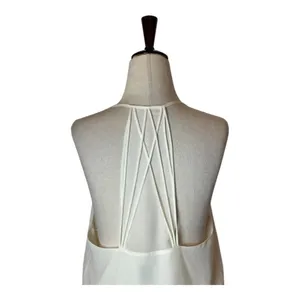 Haute Hippie Caitlyn Dress Women Medium Ivory‎ Mirage Strappy Back Micro Mini thumbnail 6