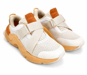 Sorel Kinetic RNEGD Sneakers Womens 8.5 White Orange Slip On Strap Athletic Shoe thumbnail 1